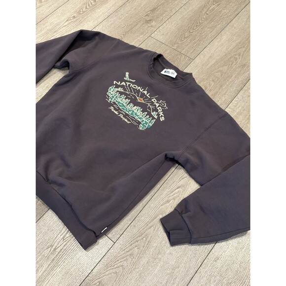PARKS PROJECT National Parks Organic Crewneck Grey Crewneck Sweater XXL Outdoors - Picture 3 of 7